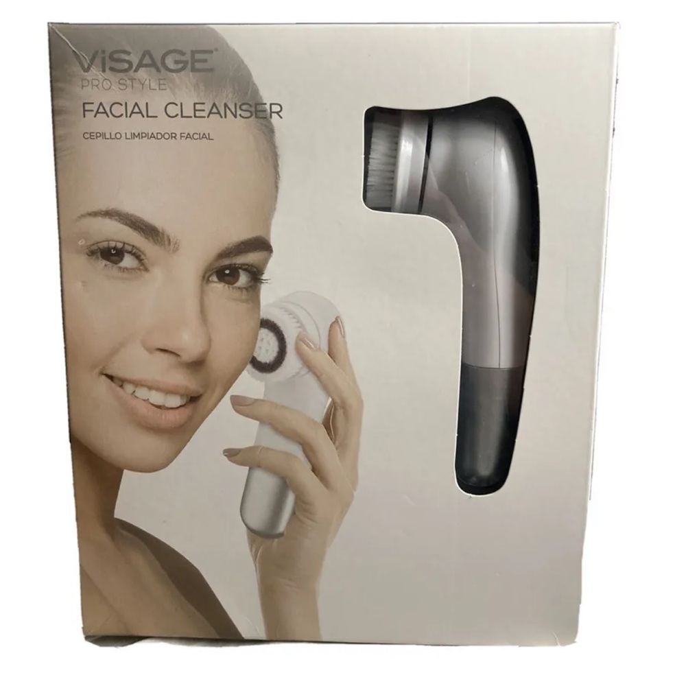 Visage Pro Style Facial Cleanser 3 Face Brushes Body Brush Foot Pumice Stone NEW
